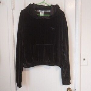 PINK Victoria's Secret Velour Hoodie Women's Large